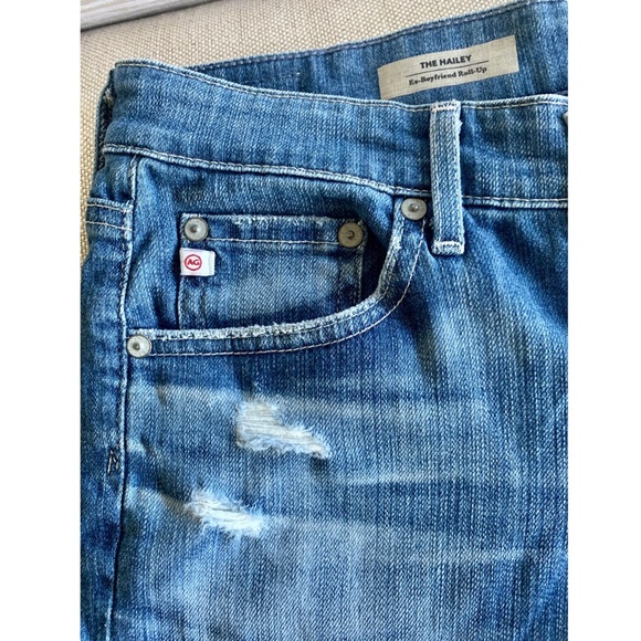 SOLD- AG Jeans Hailey Ex-Boyfriend Roll-up Short - Picture 7 of 8